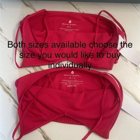 Spiritual Gangster Brami Seamless Row Ribbed Active Brami NWT - Picture 5 of 5